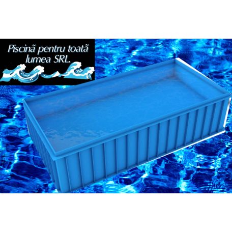 1.Corp piscina dreptunghiulara cu colt ascutit 4,5x2,5x1,2 goala