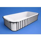 Piscină 4,5×2,5×1,2 m polipropilenă albă – KIT cu scară, set de filtrare Neo Side O400