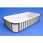 Piscină 4,5×2,5×1,5 m polipropilenă albă colt rotunjit fara scara – KIT set de filtrare Neo ECONOMIC