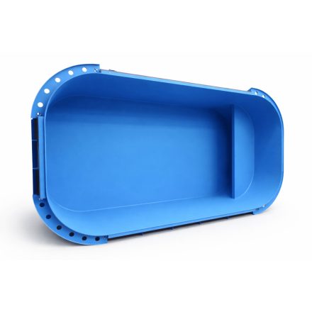 Mini piscină 3,5×2,2×1,2 m polipropilenă – KIT cu băncuță integrată, albastră  set de filtrare Neo ECONOMIC 