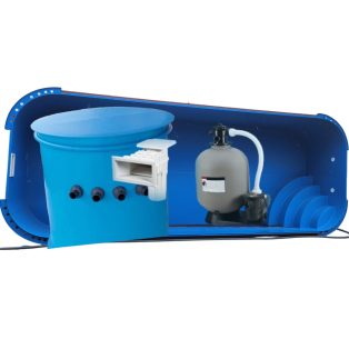   8.Piscina dreptunghiulara 4,5x2,5x1,2 cu scara si cu set de filtrare, camin pp., bypass .DESCRIERE LA DETALII!!
