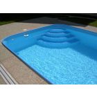 Piscină 4,5×2,5×1,2 m albastra polipropilenă – KIT cu scară, set de filtrare Neo POMPA INVERPRO WI-FI IP20