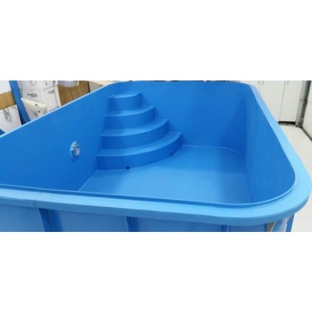 Corp piscina dreptunghiulara 4,5x2,5x1,5 cu scara