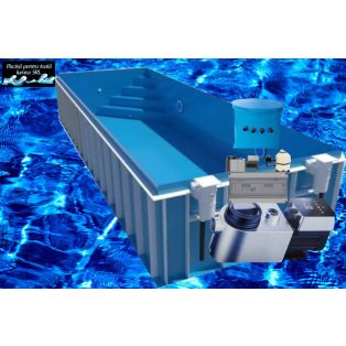   Piscina Dreptunghiulara cu colt ascutit ,,PREMIUM,,7x3x1,5 cu scara+pompa wifi inverpro,aqvarius said,caminPP,led ,bypass