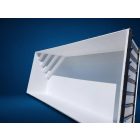 Piscină 7×3×1,5 m, albă, colțuri ascuțite, cu scară – cu clorinator MR Pure WiFi & pompă InverPro