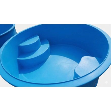 Piscină 2,5 m × 1,2 m rotundă din polipropilenă – cu scară, set de filtrare Neo Basic 6 m³/h, cămin PP, bypass
