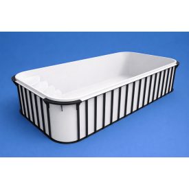   Piscină dreptunghiulară 4,5×2,5×1,5 m polipropilenă albă, colțuri rotunjite, cu scară extrudată – KIT PREMIUM AUTOMAT cu salinizator